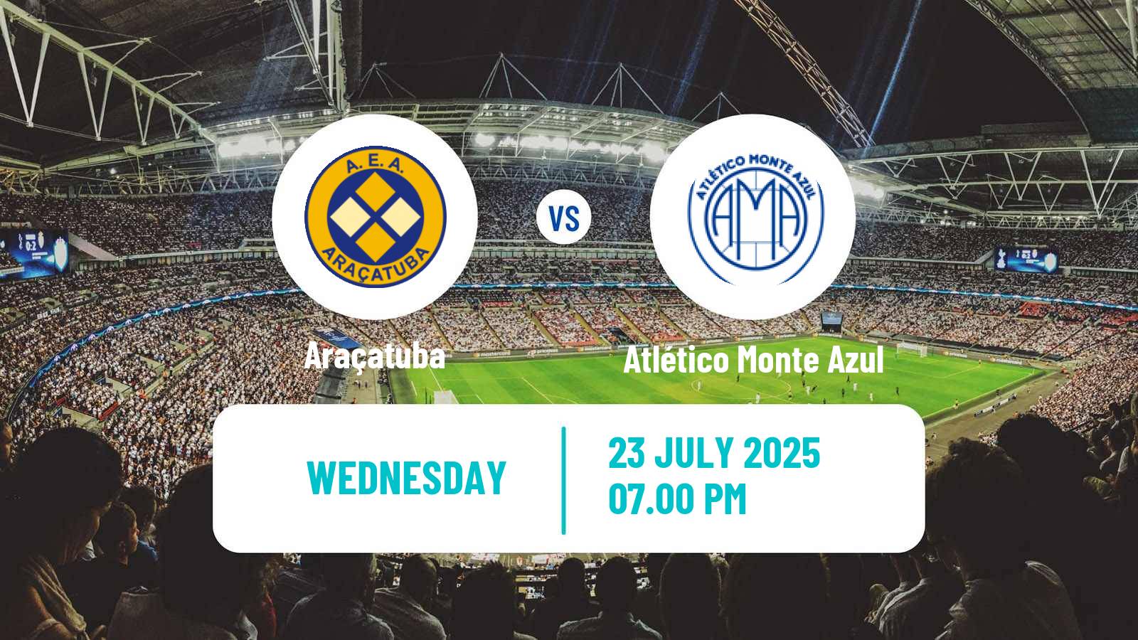 Soccer Brazilian Copa Paulista Araçatuba - Atlético Monte Azul