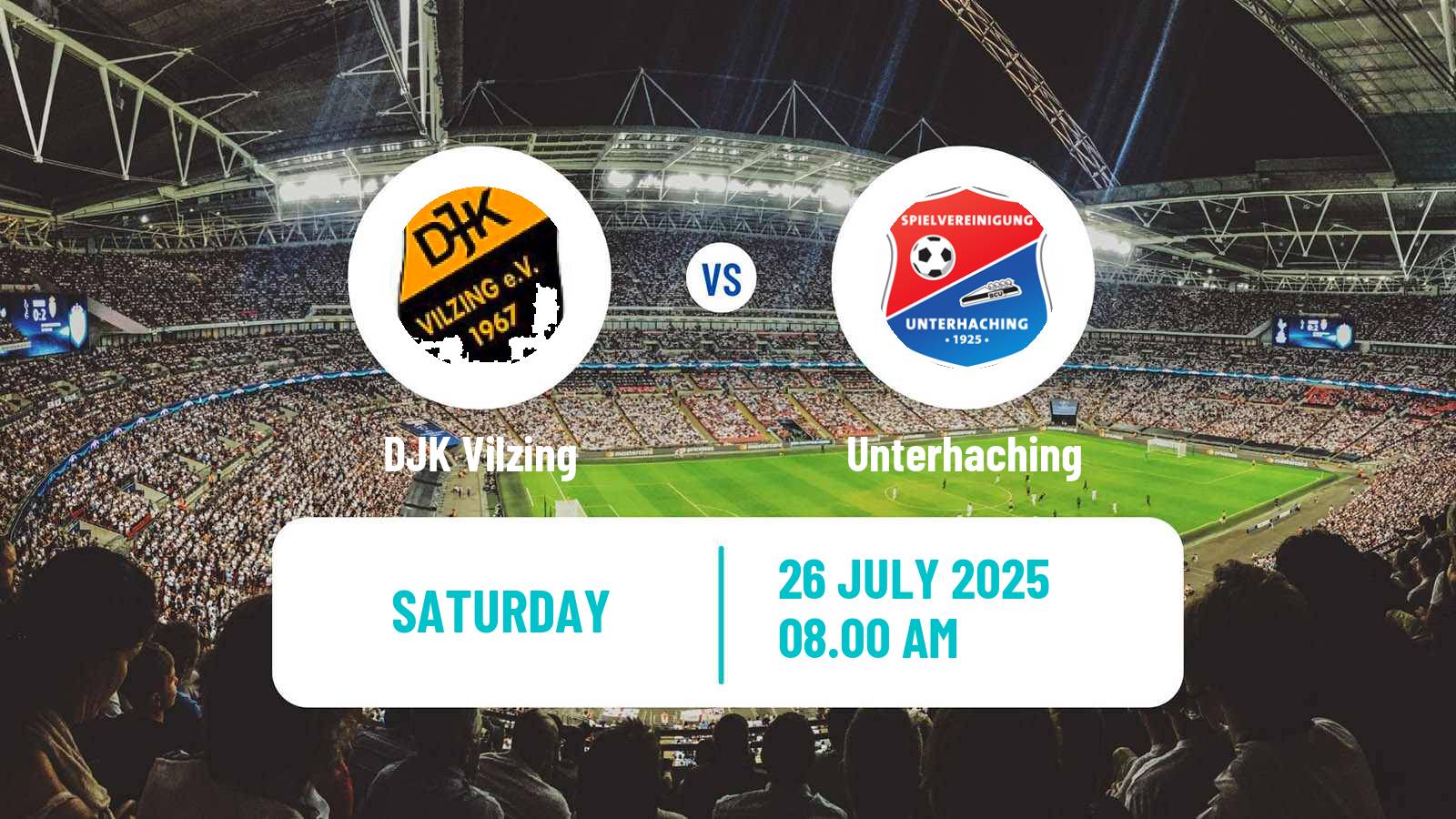Soccer German Regionalliga Bayern Vilzing - Unterhaching