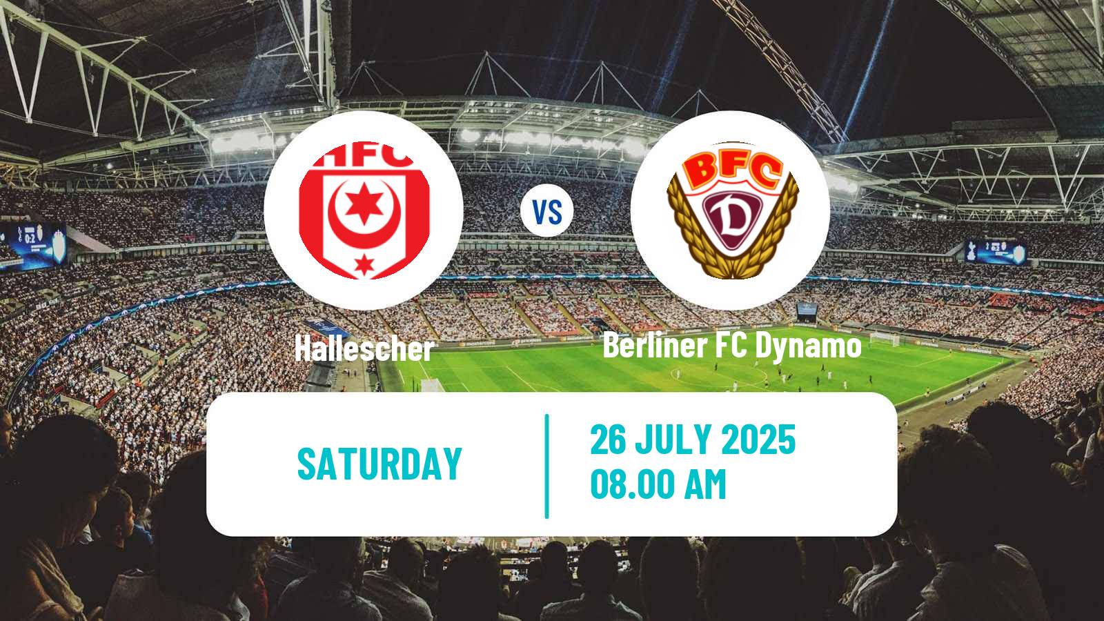 Soccer German Regionalliga Nordost Hallescher - Berliner FC Dynamo