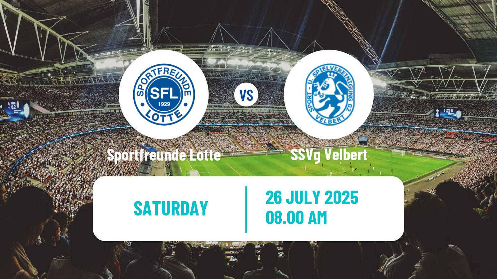 Soccer German Regionalliga West Sportfreunde Lotte - Velbert