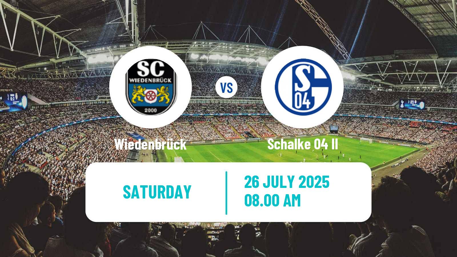 Soccer German Regionalliga West Wiedenbrück - Schalke 04 II