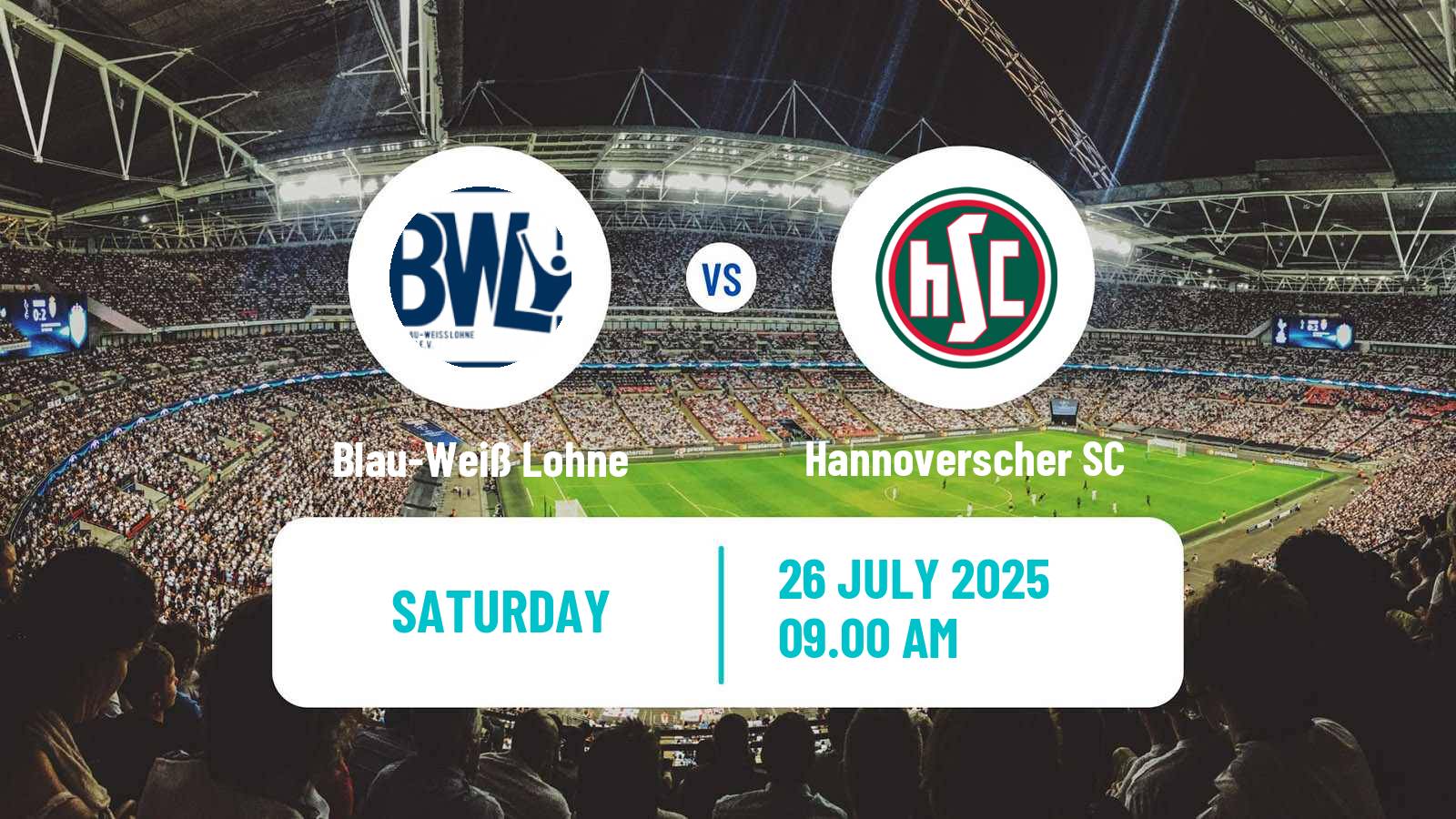 Soccer German Regionalliga North Blau-Weiß Lohne - Hannoverscher SC