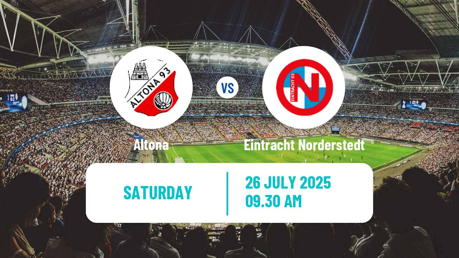 Soccer German Regionalliga North Altona - Eintracht Norderstedt