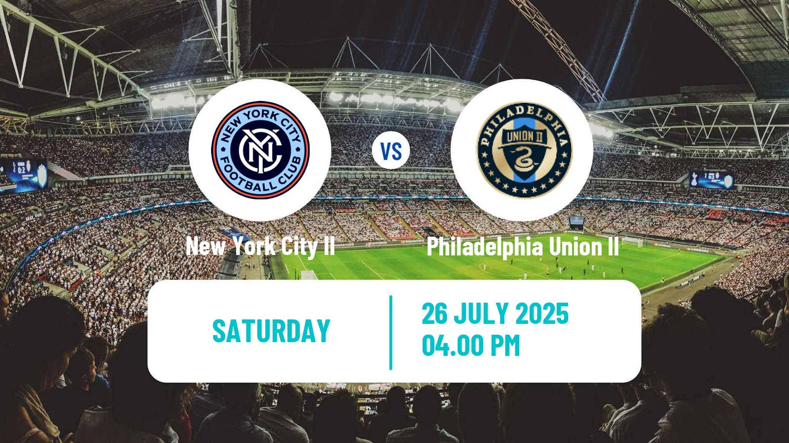 Soccer MLS Next Pro New York City II - Philadelphia Union II
