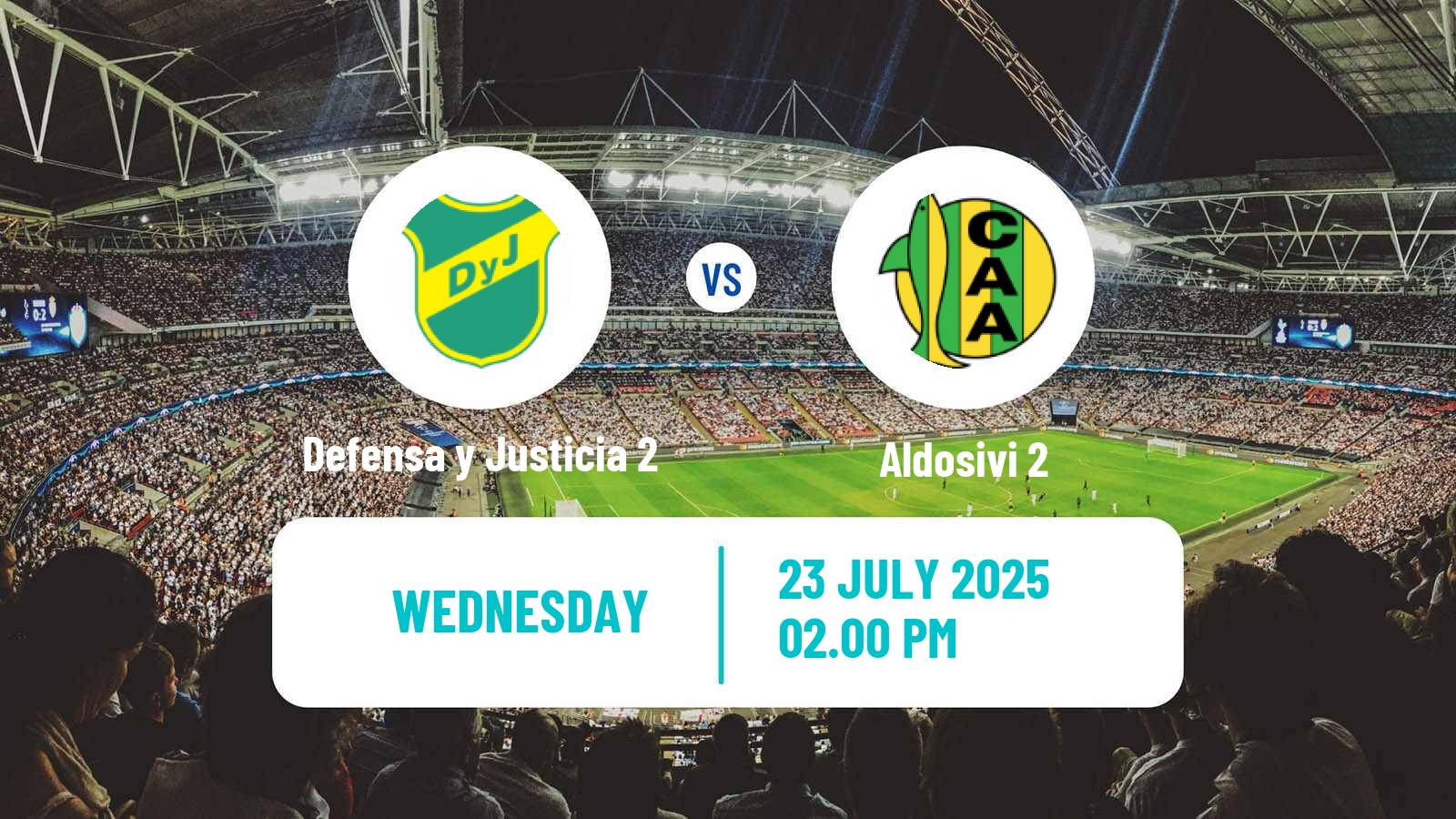 Soccer Argentinian Reserve League Defensa y Justicia 2 - Aldosivi 2