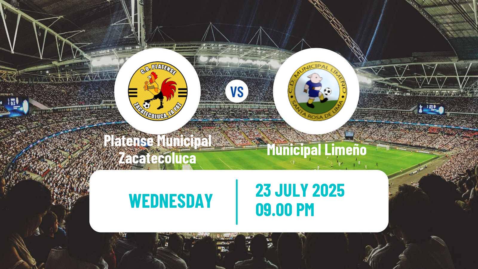 Soccer El Salvador Primera Division Platense Municipal Zacatecoluca - Municipal Limeño