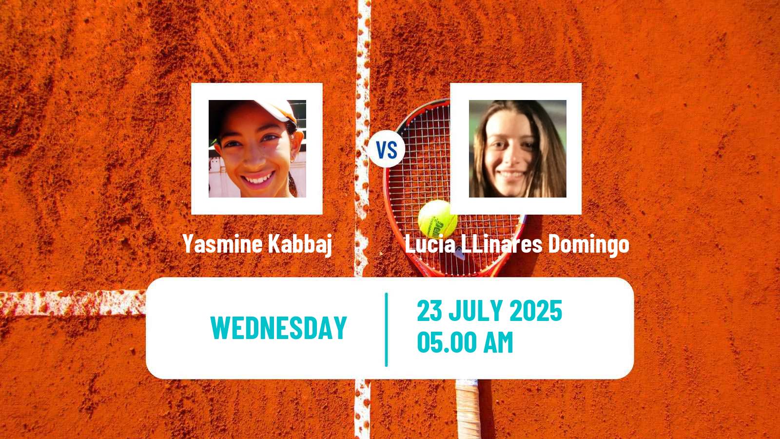 Tennis ITF W35 Mohammedia Women 2025 Yasmine Kabbaj - Lucia LLinares Domingo