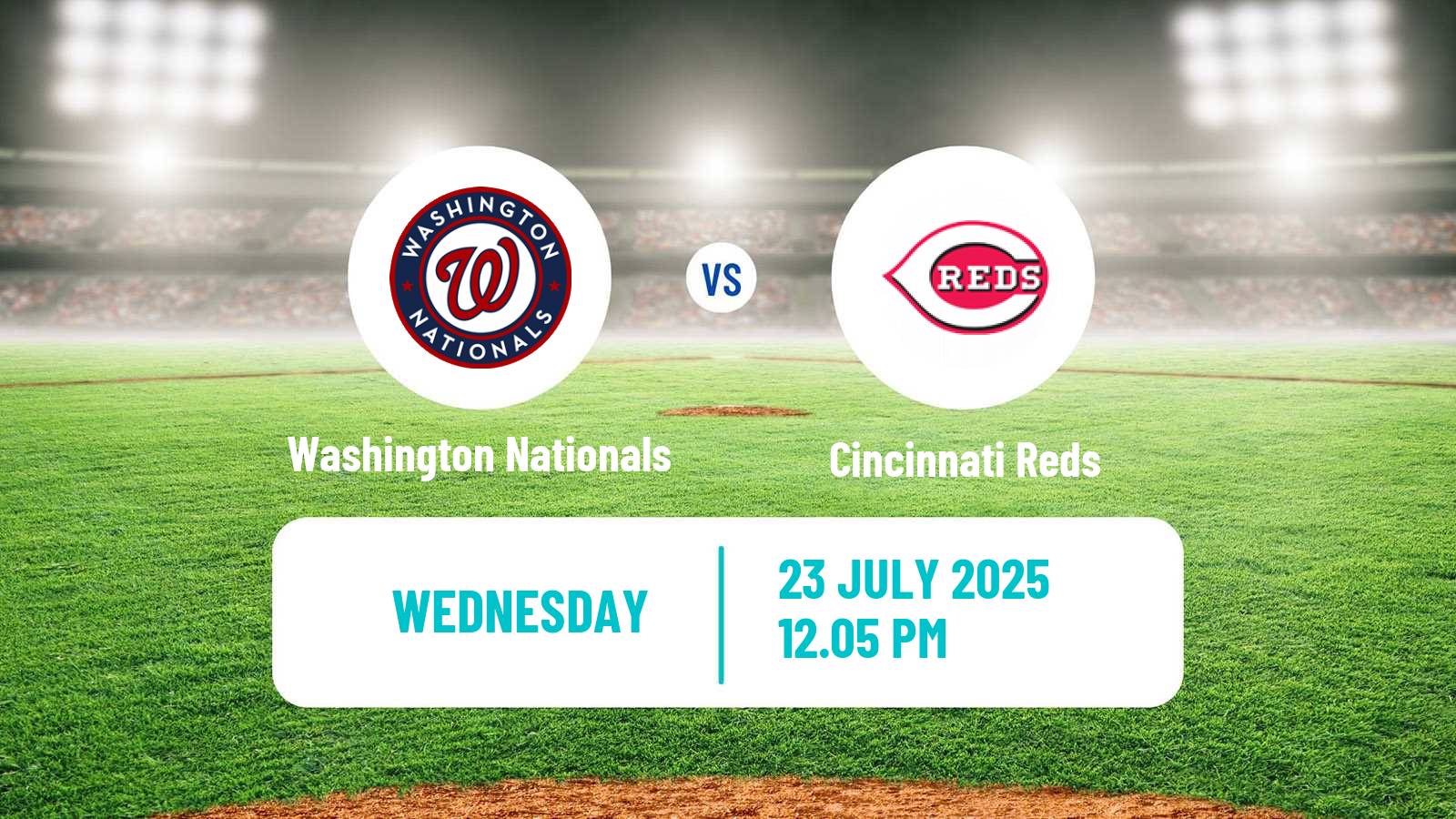 Baseball MLB Washington Nationals - Cincinnati Reds