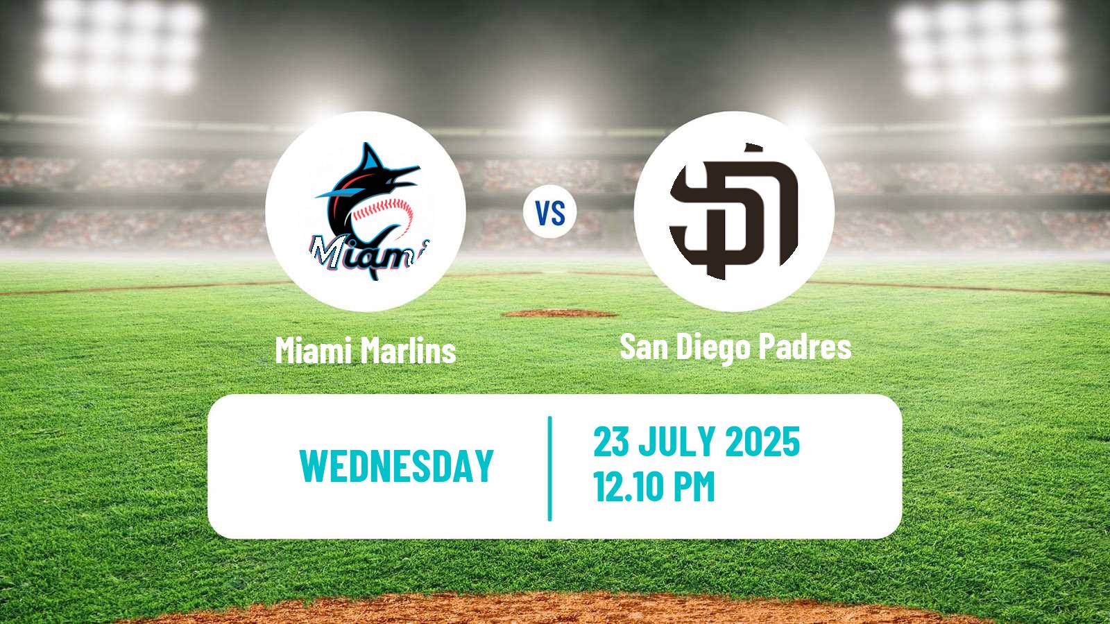 Baseball MLB Miami Marlins - San Diego Padres