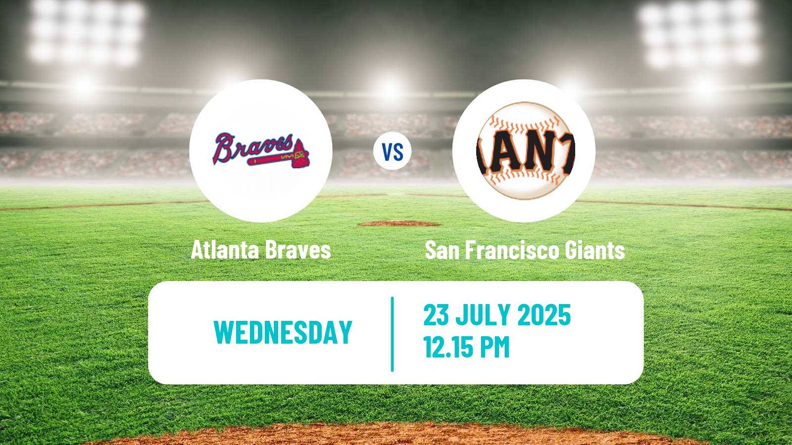 Baseball MLB Atlanta Braves - San Francisco Giants
