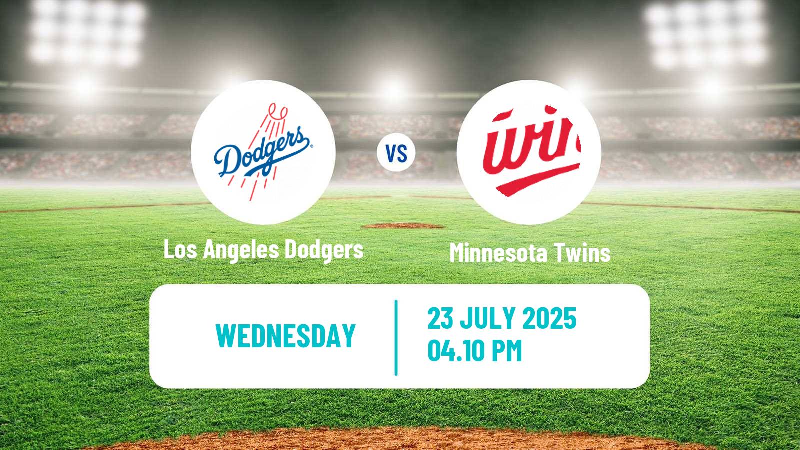 Baseball MLB Los Angeles Dodgers - Minnesota Twins