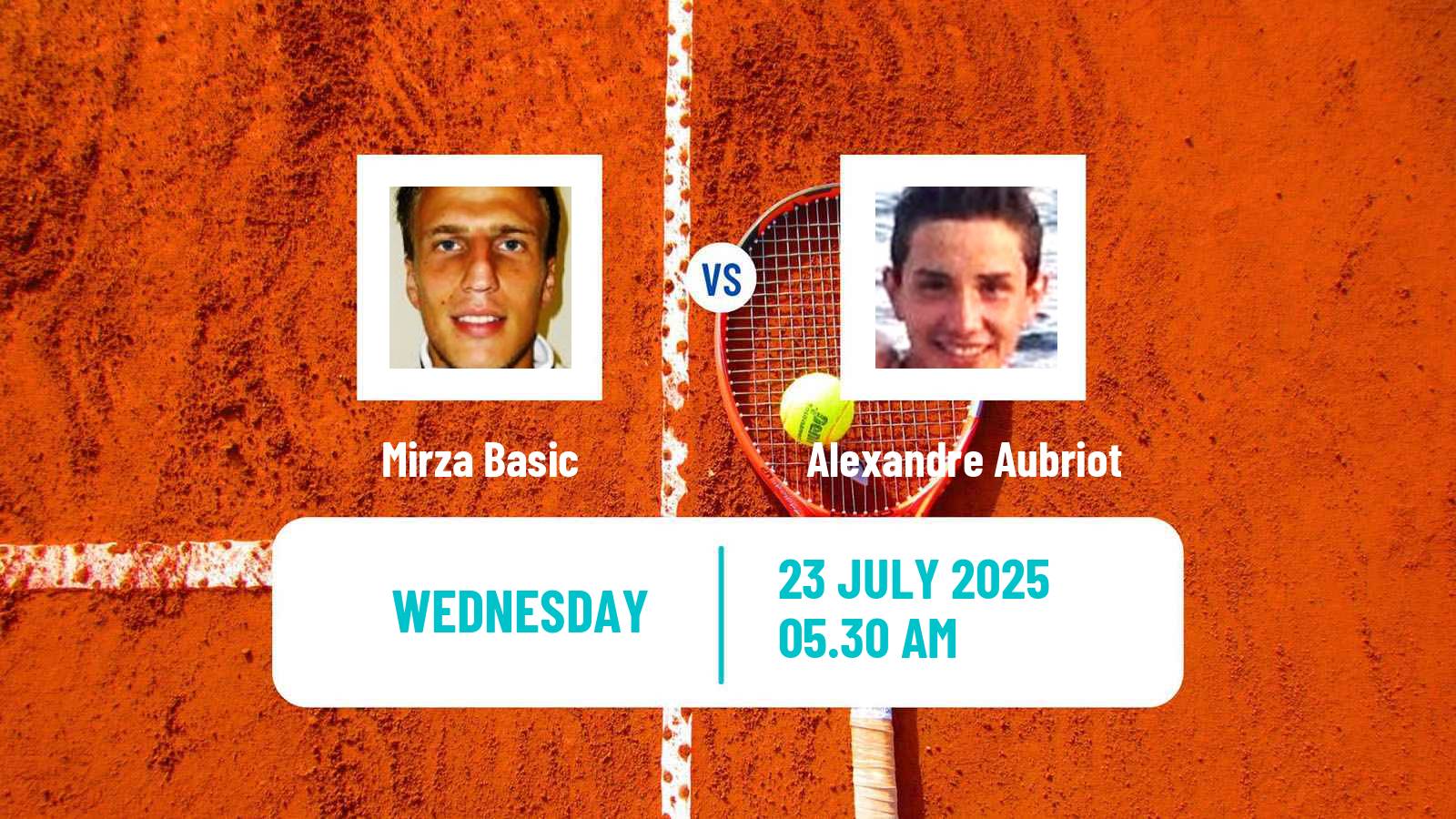 Tennis ITF M15 Kursumlijska Banja 12 Men Mirza Basic - Alexandre Aubriot