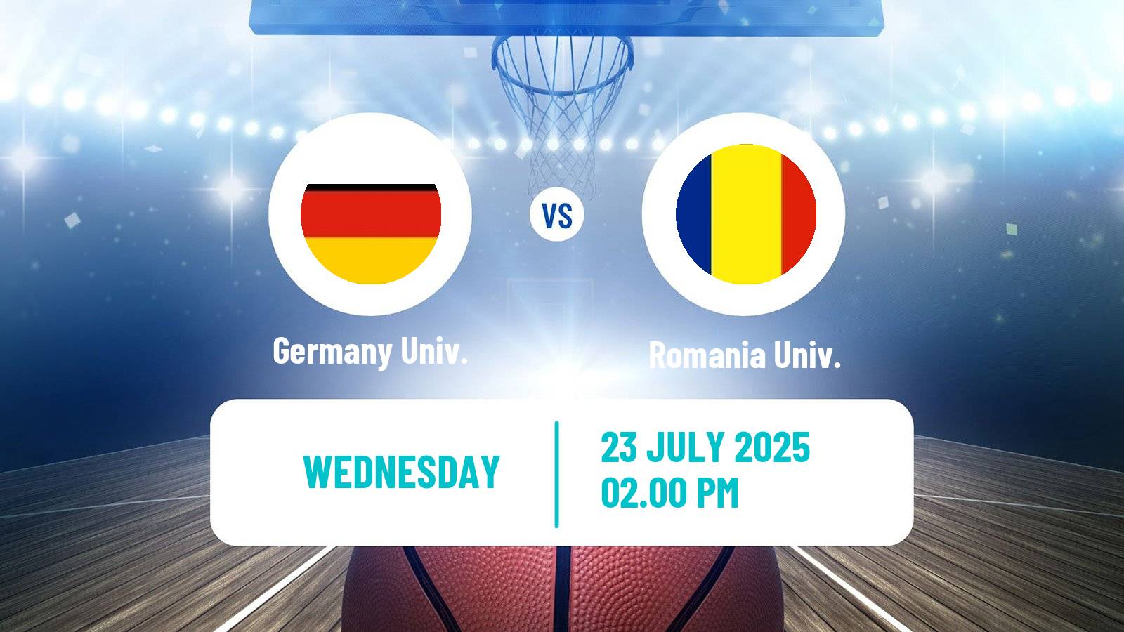 Basketball Universiade Basketball Germany Univ. - Romania Univ.