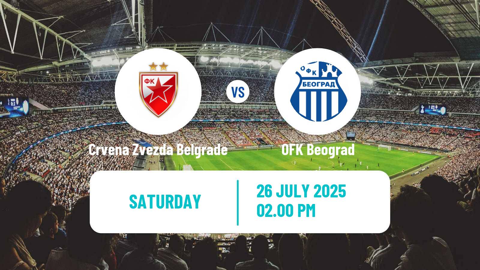 Soccer Serbian Superliga Crvena Zvezda Belgrade - OFK Beograd