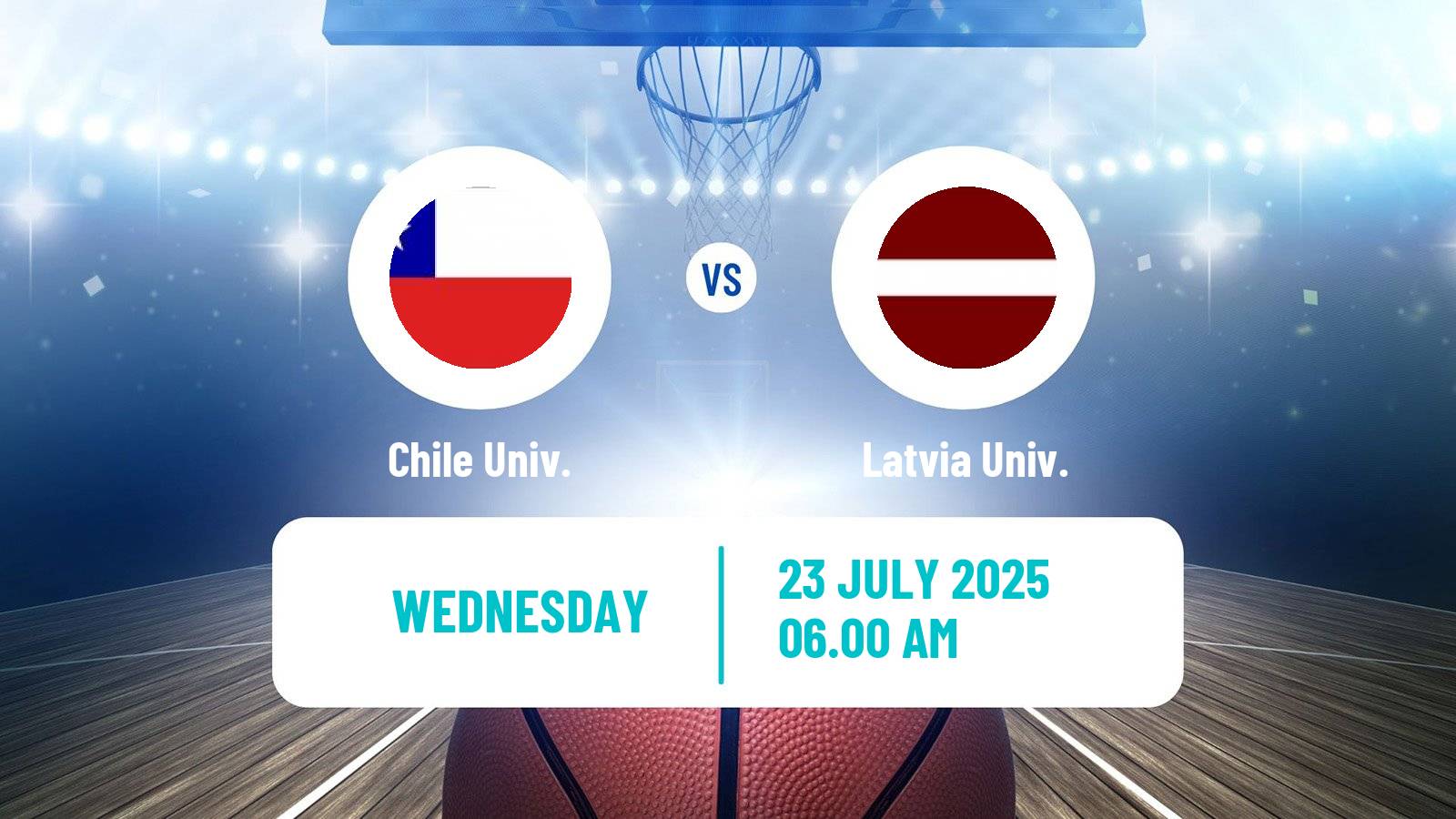 Basketball Universiade Basketball Chile Univ. - Latvia Univ.