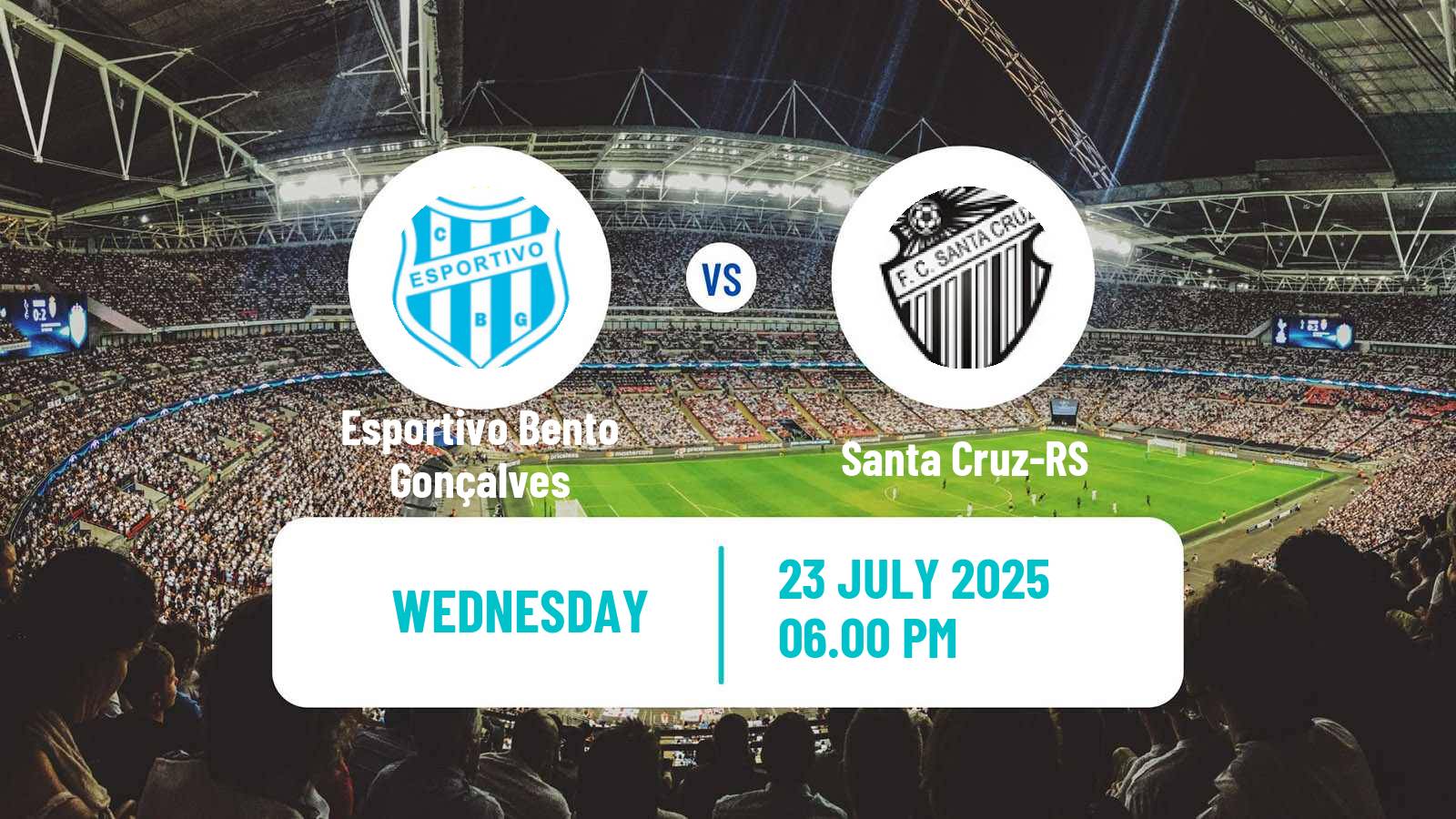 Soccer Brazilian Campeonato Gaucho 2 Esportivo Bento Gonçalves - Santa Cruz-RS