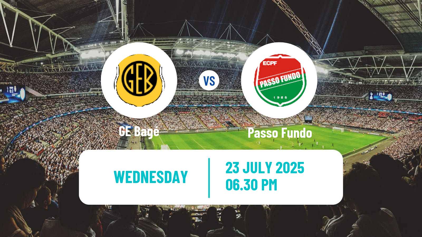 Soccer Brazilian Campeonato Gaucho 2 GE Bagé - Passo Fundo