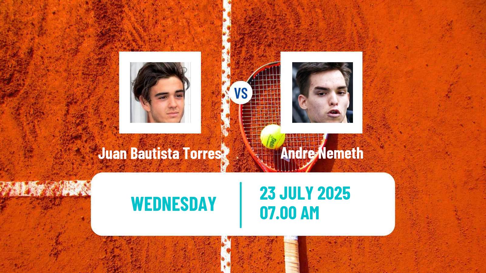 Tennis ITF M25 Metzingen Men Juan Bautista Torres - Andre Nemeth