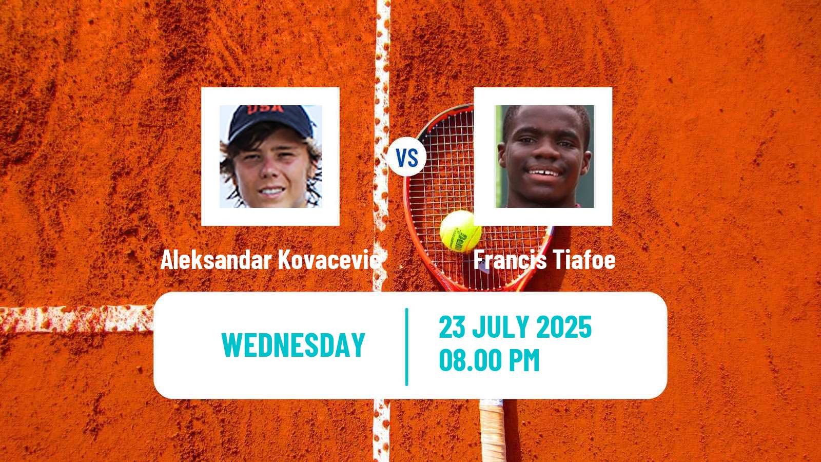 Tennis ATP Washington Aleksandar Kovacevic - Francis Tiafoe