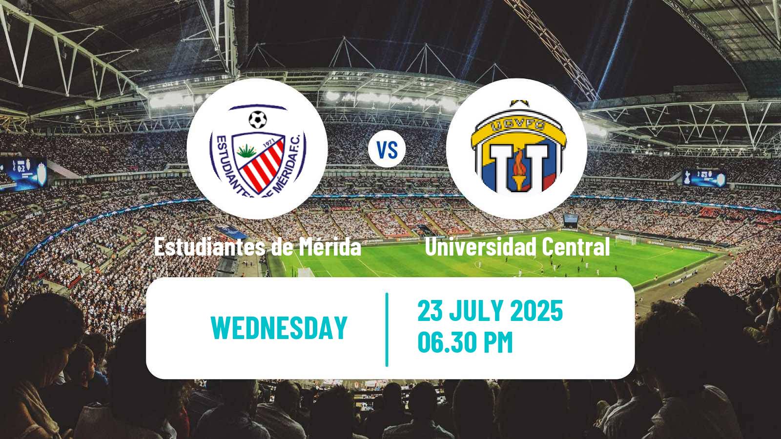 Soccer Venezuelan Primera Division Estudiantes de Mérida - Universidad Central
