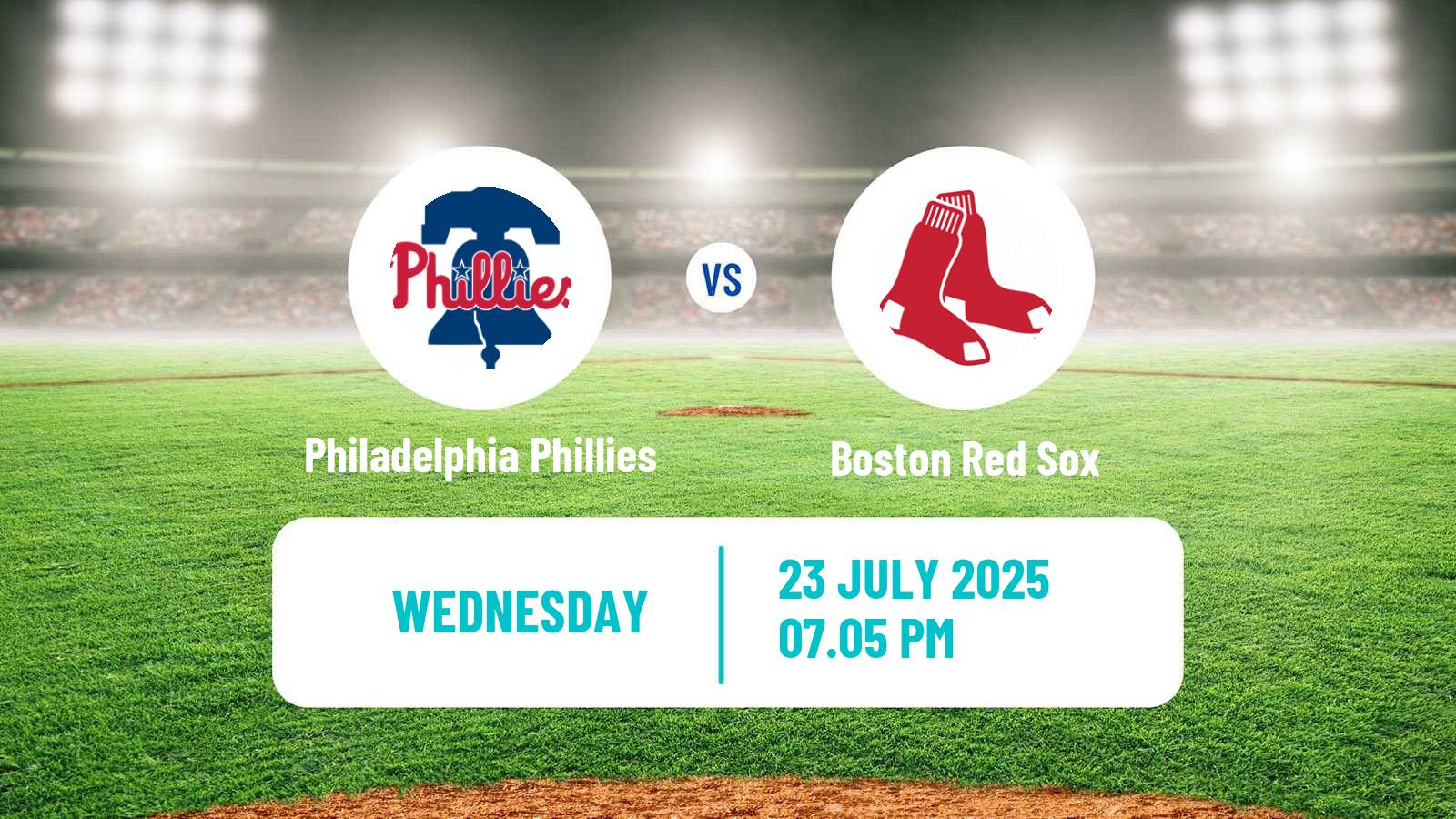 Baseball MLB Philadelphia Phillies - Boston Red Sox