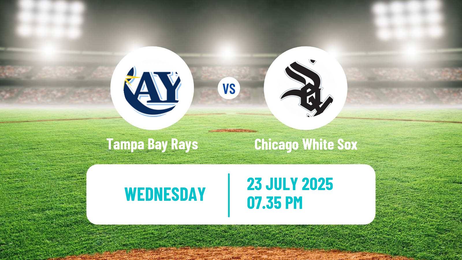 Baseball MLB Tampa Bay Rays - Chicago White Sox