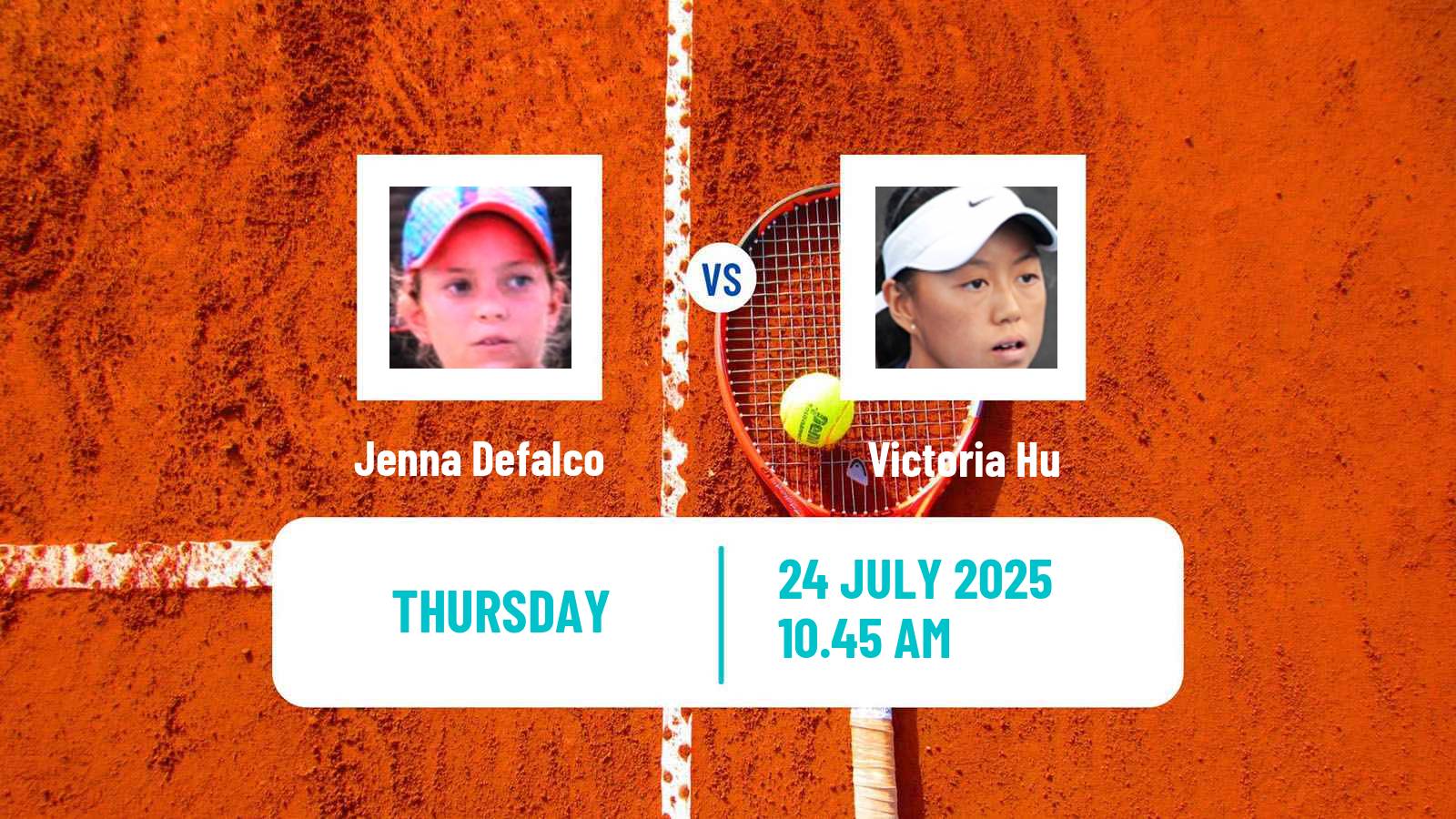 Tennis ITF W35 Florence Women Jenna Defalco - Victoria Hu