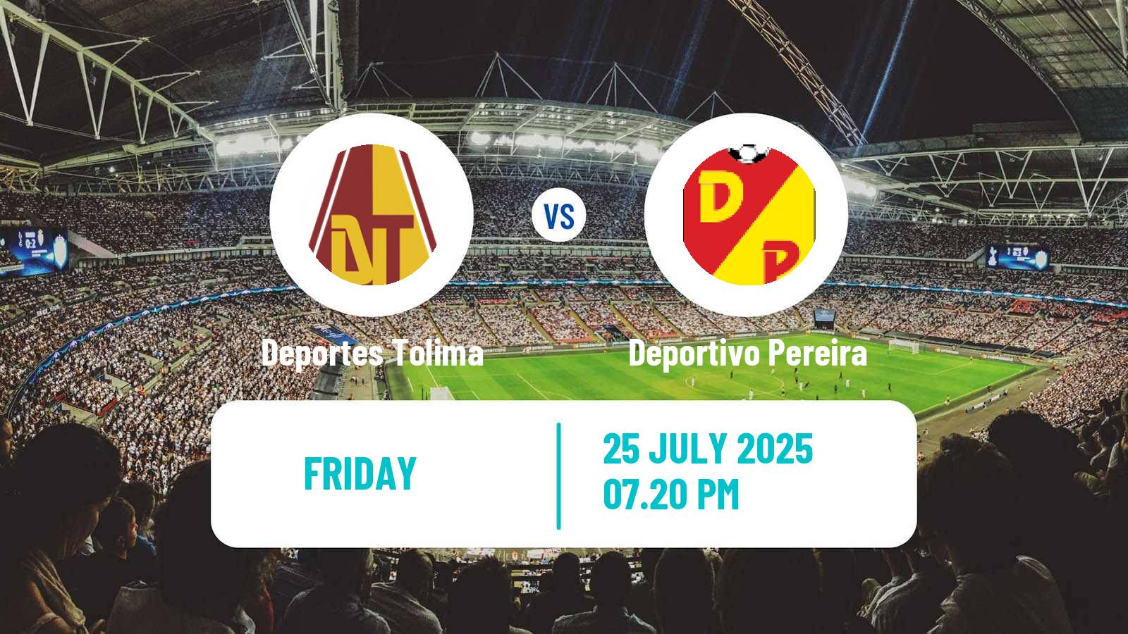 Soccer Colombian Primera A Deportes Tolima - Deportivo Pereira