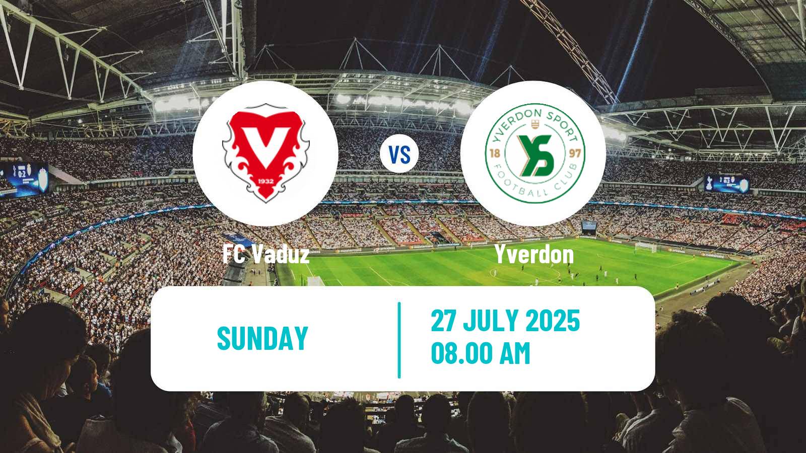 Soccer Swiss Challenge League Vaduz - Yverdon