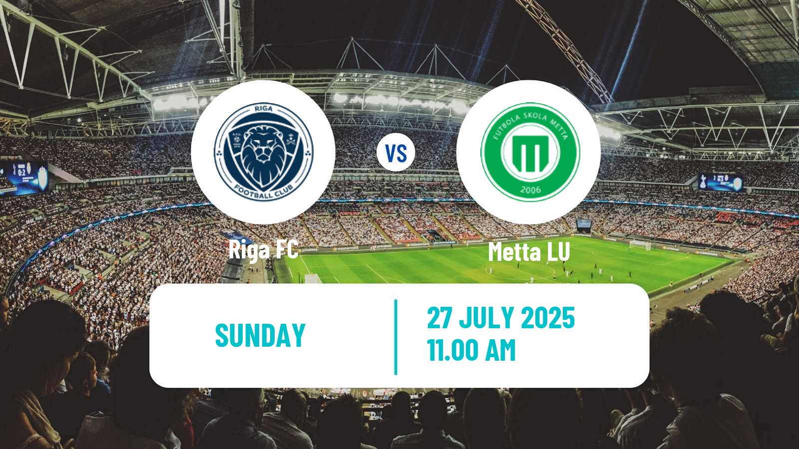 Soccer Latvian Virsliga Riga - Metta LU