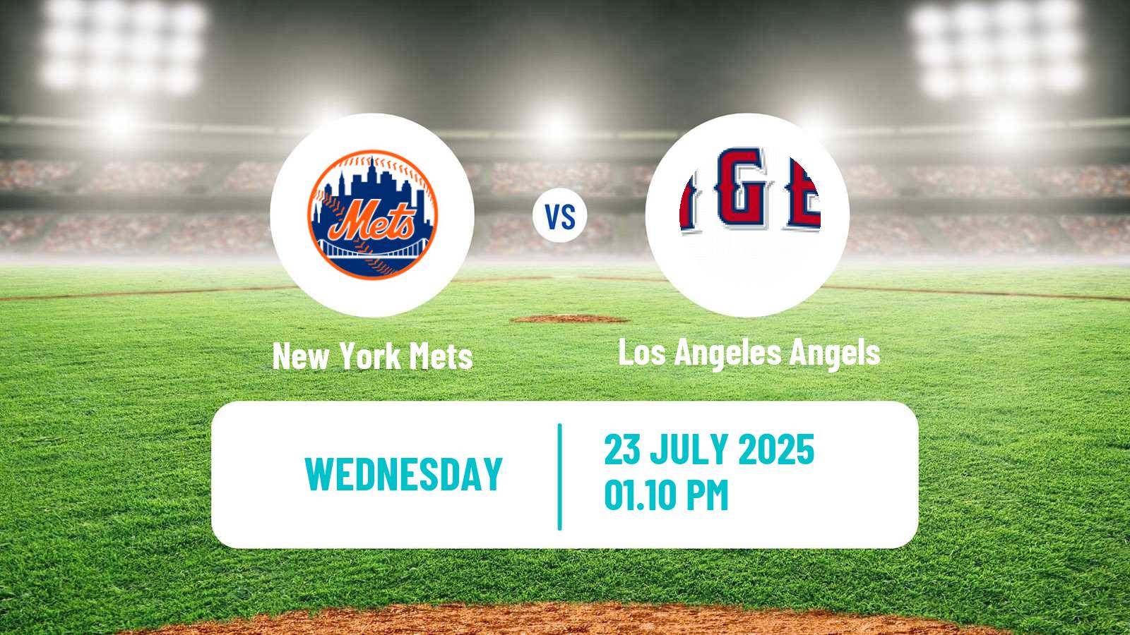 Baseball MLB New York Mets - Los Angeles Angels