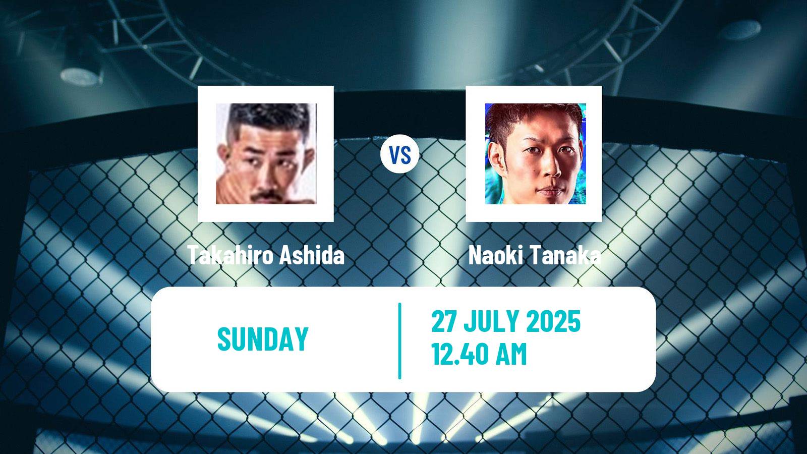 MMA Catchweight Rizin Men Takahiro Ashida - Naoki Tanaka