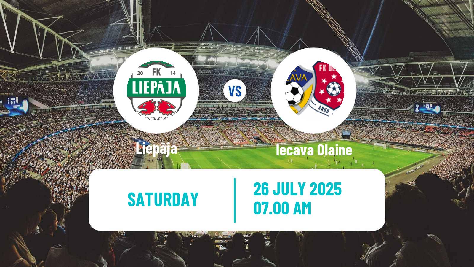 Soccer Latvian 1 Liga Women Liepāja - Iecava Olaine