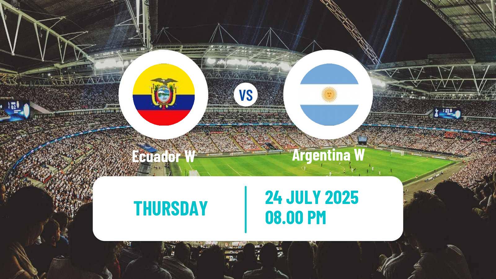 Soccer Copa America Women Ecuador W - Argentina W