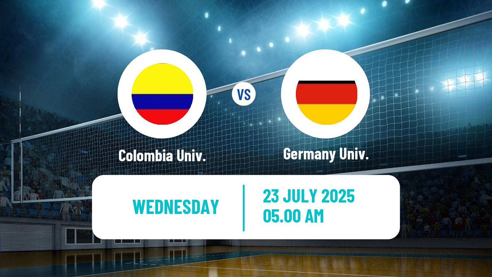 Volleyball Universiade Volleyball Colombia Univ. - Germany Univ.