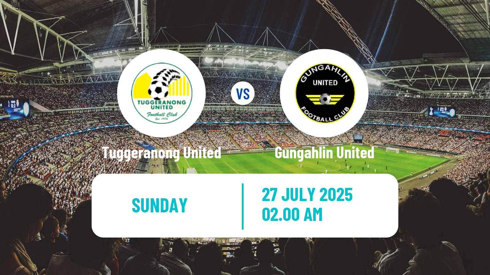 Soccer Australian NPL ACT Tuggeranong United - Gungahlin United