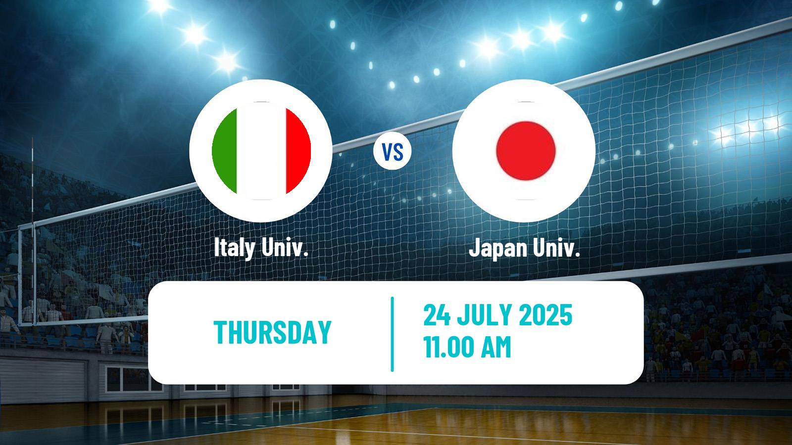 Volleyball Universiade Volleyball Italy Univ. - Japan Univ.