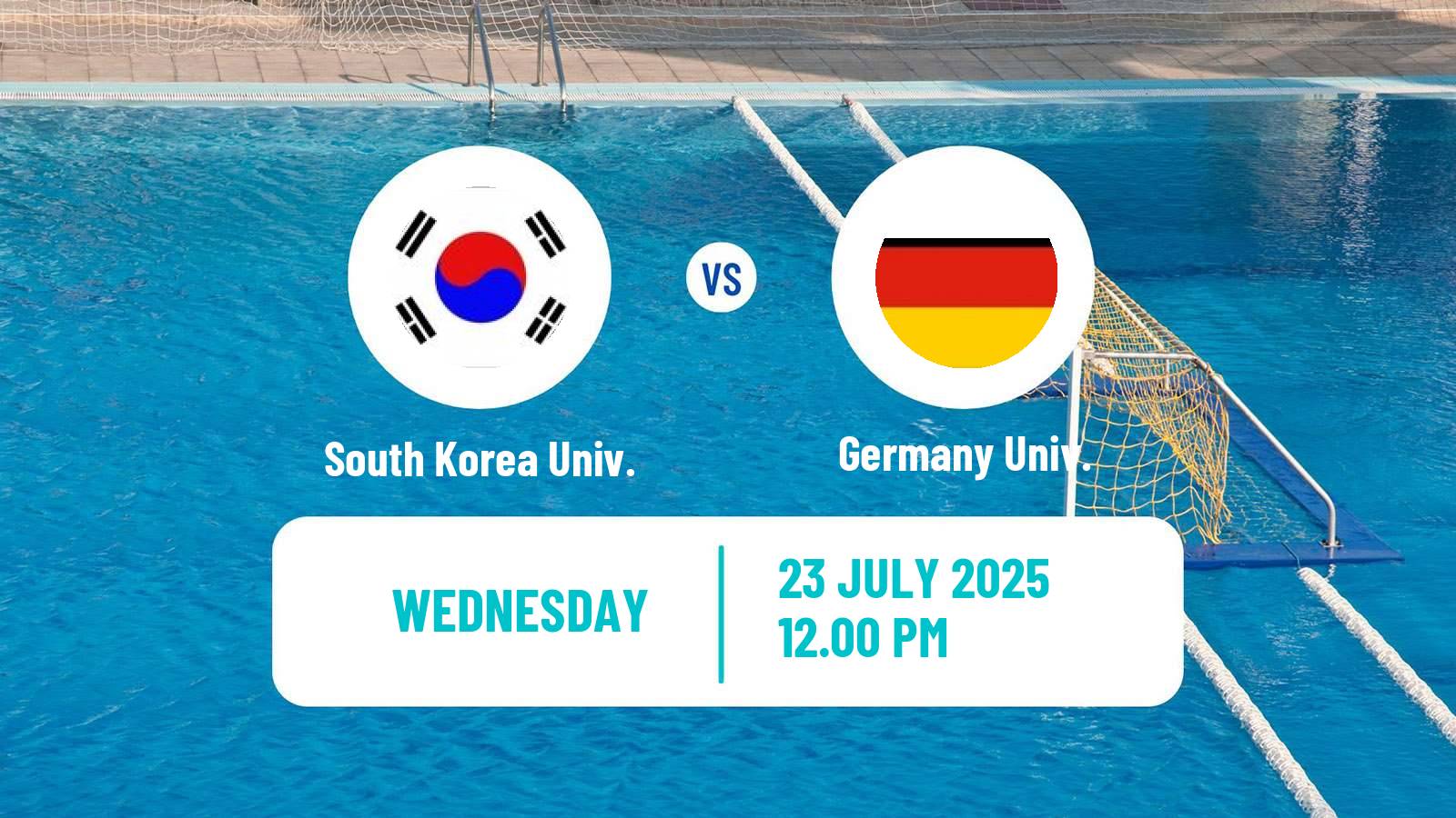 Water polo Universiade Water Polo South Korea Univ. - Germany Univ.