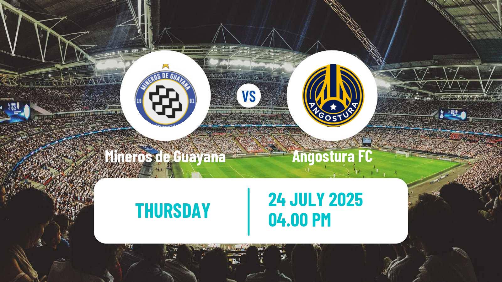 Soccer Venezuelan Segunda Division Mineros de Guayana - Angostura
