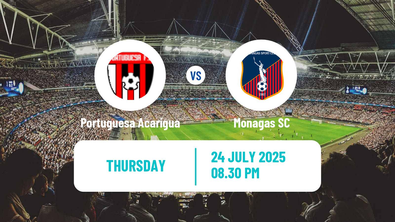Soccer Venezuelan Primera Division Portuguesa Acarígua - Monagas