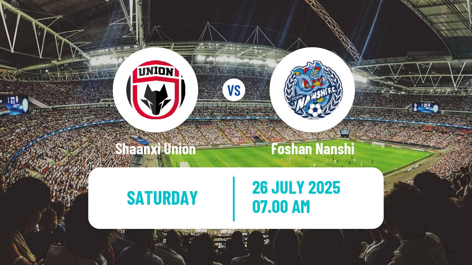Soccer Chinese Jia League Shaanxi Union - Foshan Nanshi