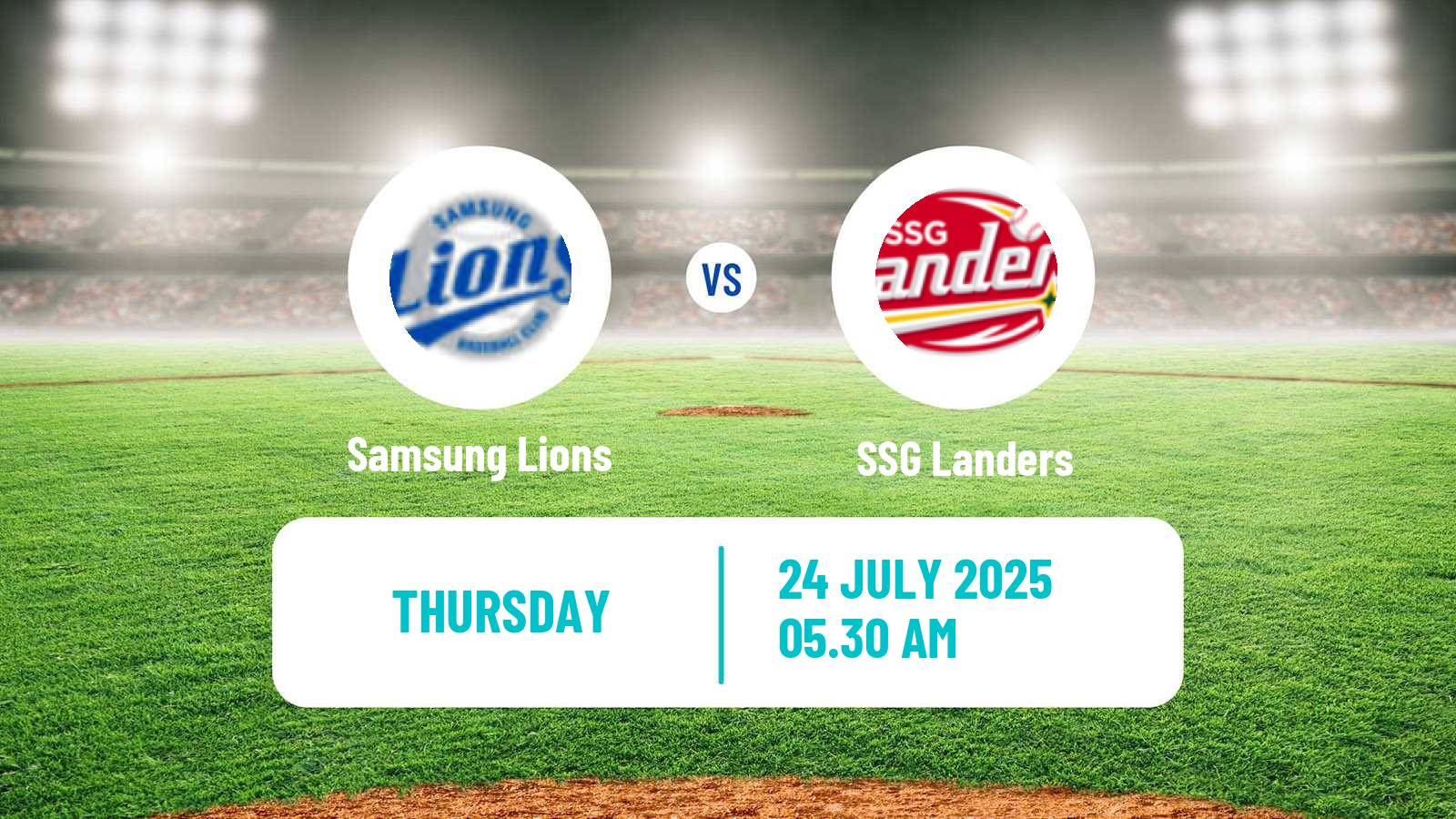 Baseball KBO Samsung Lions - SSG Landers