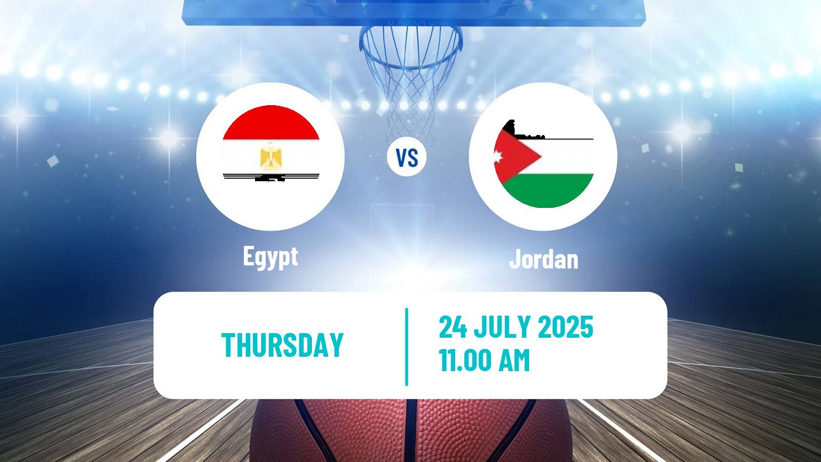 Basketball Friendly International Basketball Egypt - Jordan