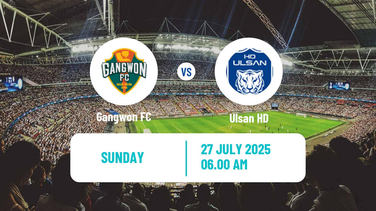 Soccer South Korean K-League 1 Gangwon - Ulsan HD