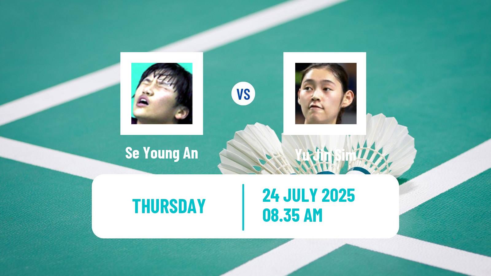 Badminton BWF World Tour Victor China Open Women Se Young An - Yu Jin Sim