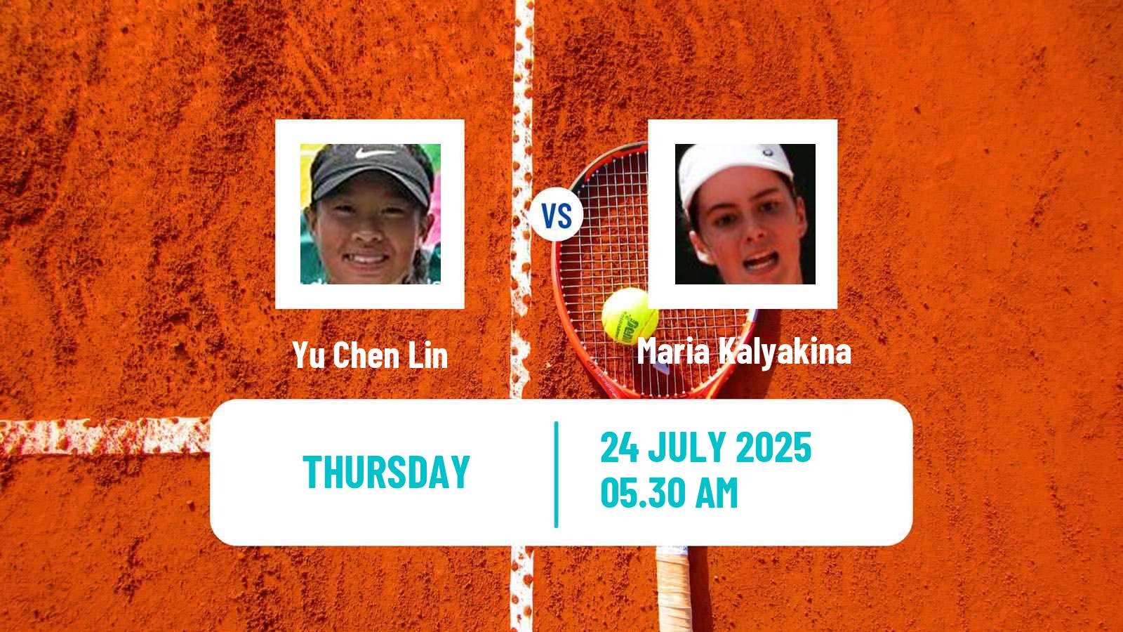 Tennis ITF W15 Luan 2 Women Yu Chen Lin - Maria Kalyakina