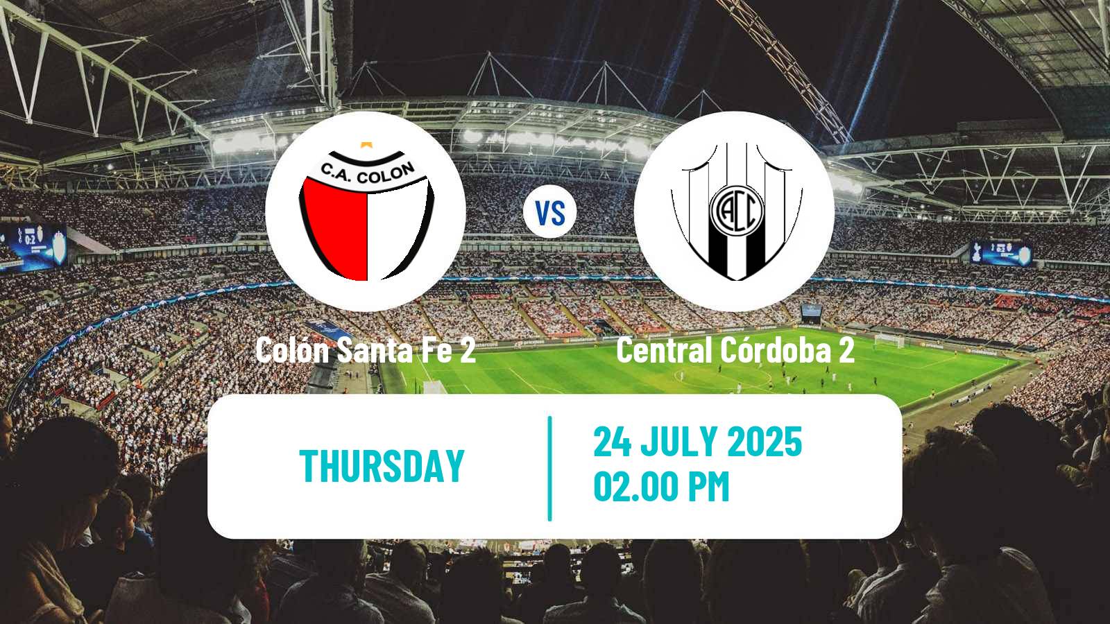 Soccer Argentinian Reserve League Colón Santa Fe 2 - Central Córdoba 2