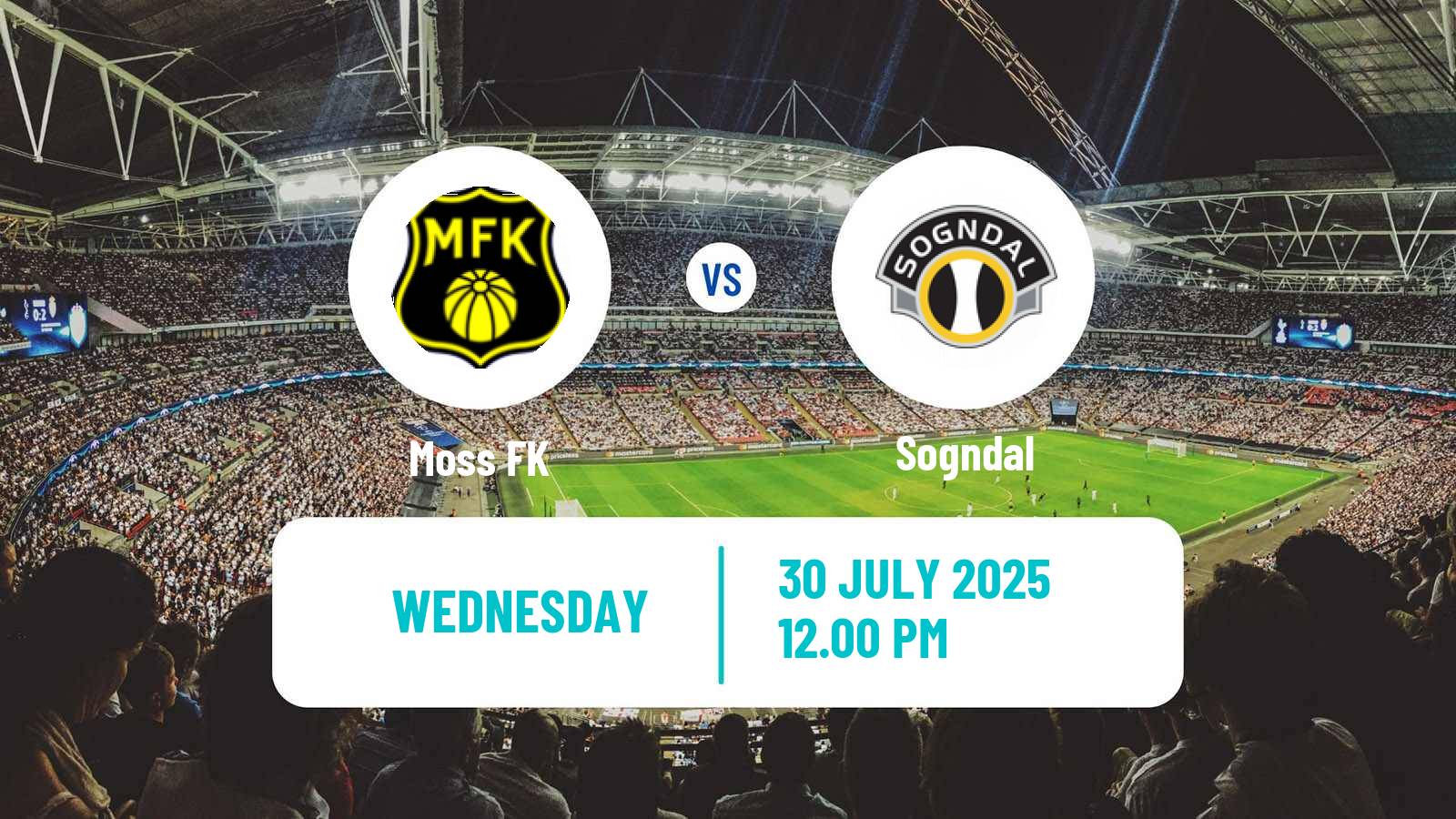 Soccer Norwegian Adeccoligaen Moss - Sogndal