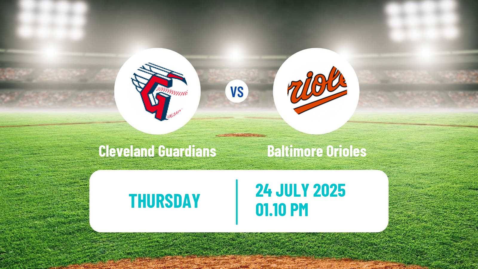 Baseball MLB Cleveland Guardians - Baltimore Orioles