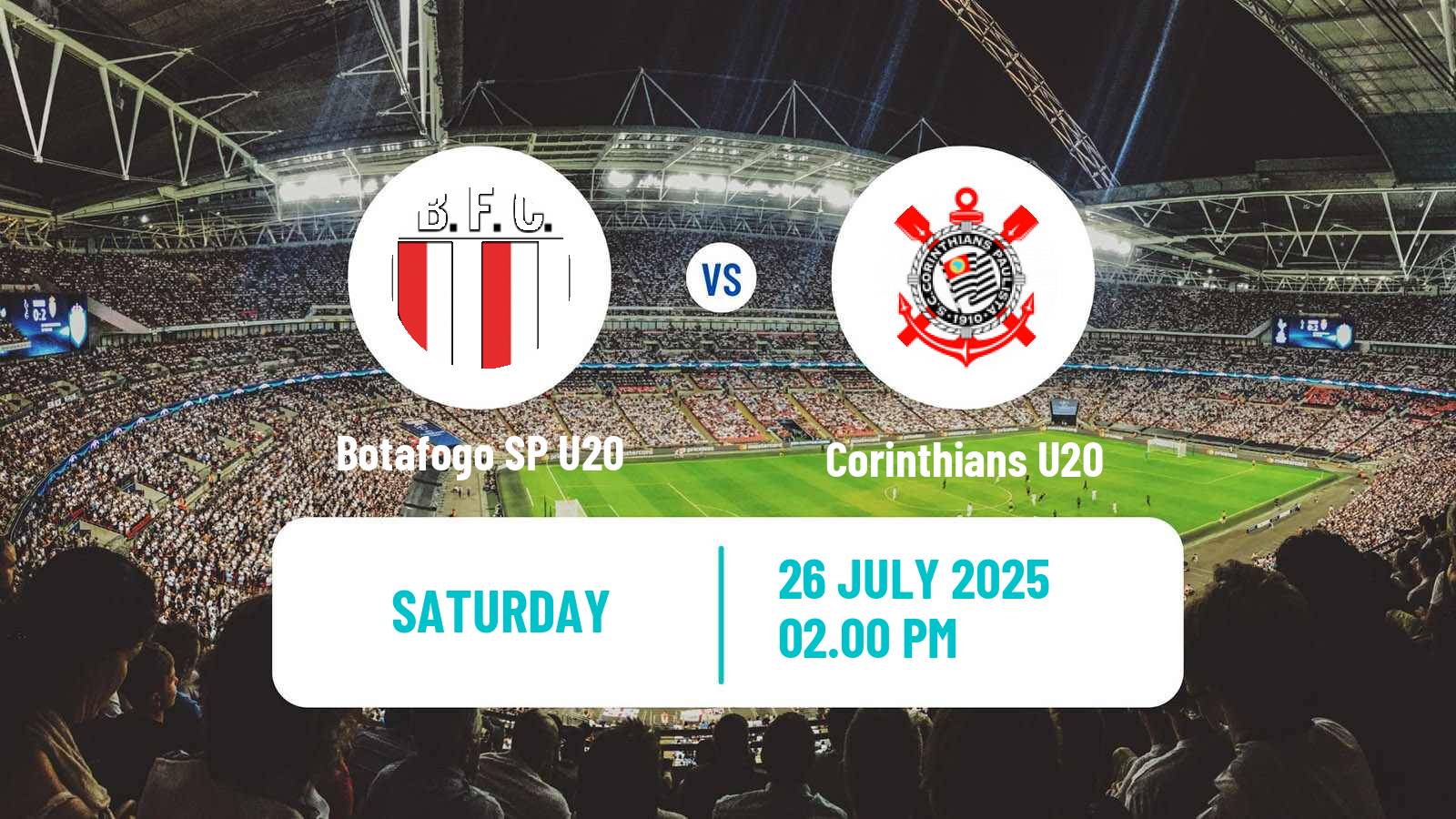 Soccer Brazilian Paulista U20 Botafogo SP U20 - Corinthians U20